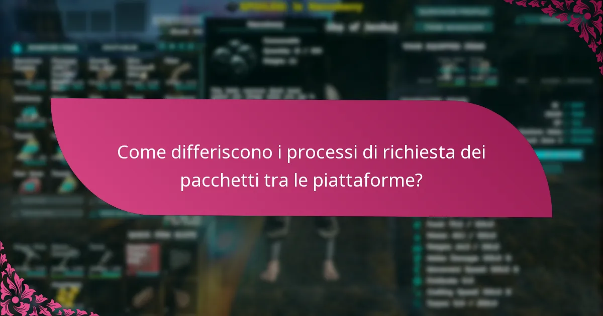 Come posso richiedere contenuti esclusivi dal pacchetto?