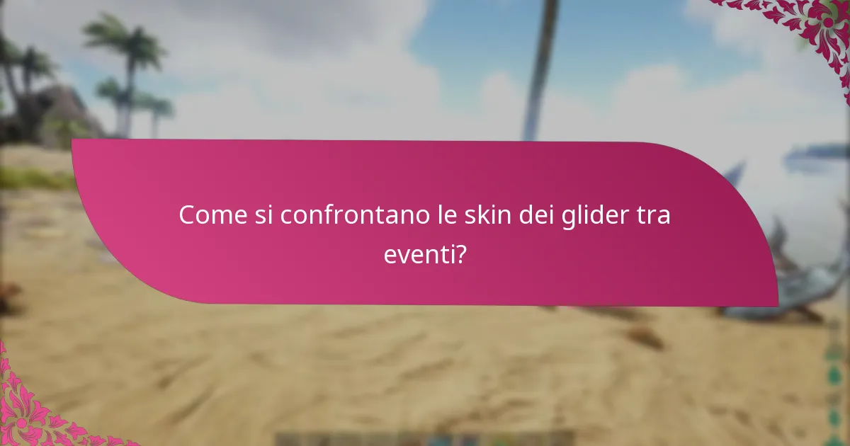 Qual è il processo per richiedere le skin dei glider?