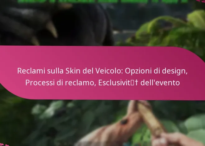 Reclami sulla Skin del Veicolo: Opzioni di design, Processi di reclamo, Esclusività dell’evento