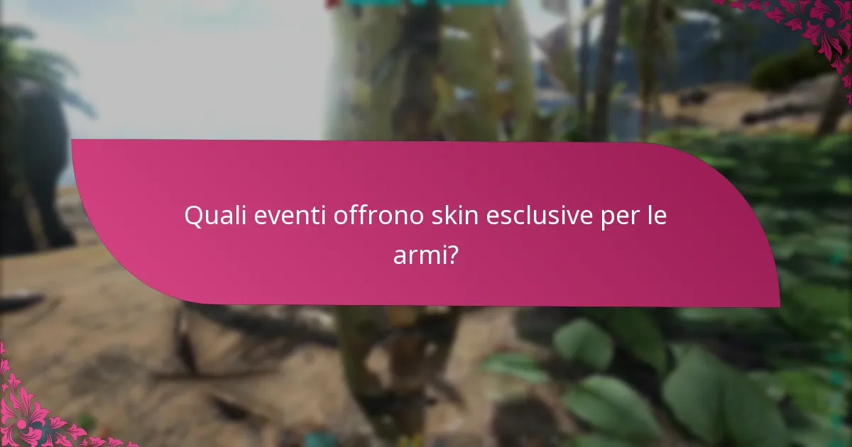 Quali sono i requisiti di creazione per specifiche skin delle armi?