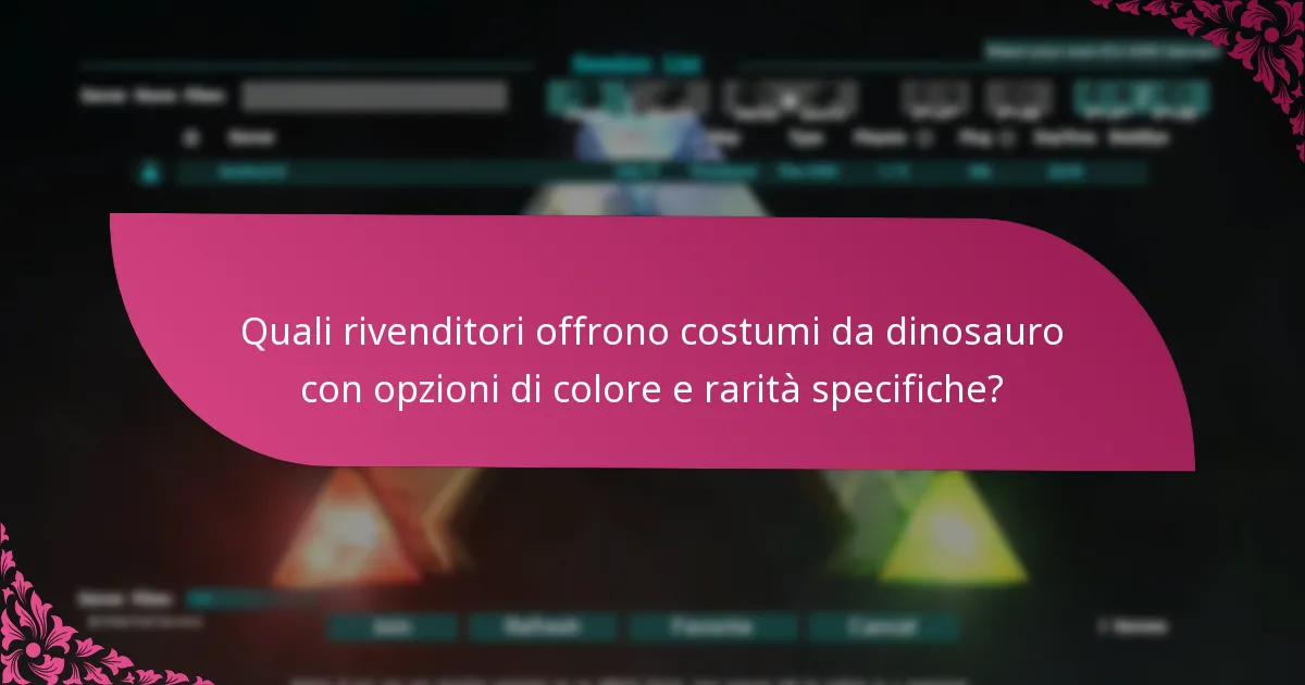 Quando sono disponibili stagionalmente i costumi da dinosauro?